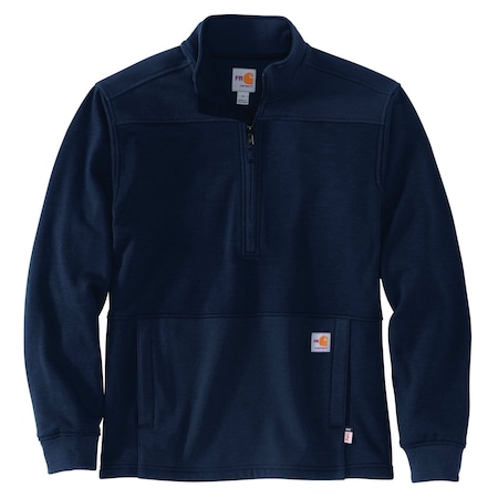 Carhartt Men's OJ5012M FR Frc RD RlxdFt MckNck Fl S REG Softshell/Fleece Relaxed Navy OJ5012-FRM / 105012-I26SREG